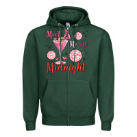 Sports Green meet me at midnight Zipper Hoodie - MaliasSmallBusiness