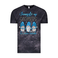 Cloud Black snuggle up gnomies it's cold outside Vintage Tee - JahusDesignShop