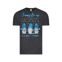 Vintage Black snuggle up gnomies it's cold outside Vintage Tee - JahusDesignShop