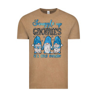 Vintage Coffee snuggle up gnomies it's cold outside Vintage Tee - JahusDesignShop