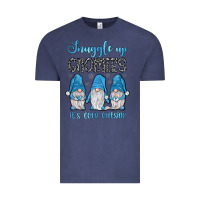 Vintage Denim snuggle up gnomies it's cold outside Vintage Tee - JahusDesignShop