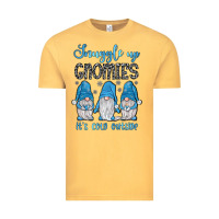Vintage Mustard snuggle up gnomies it's cold outside Vintage Tee - JahusDesignShop