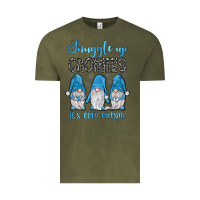 Vintage Olive snuggle up gnomies it's cold outside Vintage Tee - JahusDesignShop
