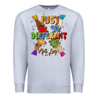 Heather Grey just different not less Premium Sweatshirt - Artiststas