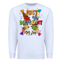 White just different not less Premium Sweatshirt - Artiststas
