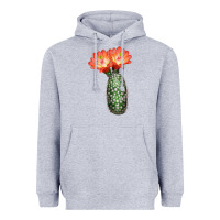 Heather Grey King Cup Cactus Heavyweight Hoodie - LillyAllenDesigns