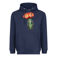 Navy King Cup Cactus Heavyweight Hoodie - LillyAllenDesigns