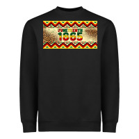Black juneteenth 1865 leopard licence plate template Heavyweight Sweatshirt - Artiststas