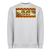 Heather Grey juneteenth 1865 leopard licence plate template Heavyweight Sweatshirt - Artiststas