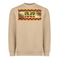 Mushroom juneteenth 1865 leopard licence plate template Heavyweight Sweatshirt - Artiststas