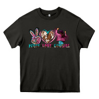 Asphalt peace love cowgirl Heavy Core Tee - Zillion Design Studio
