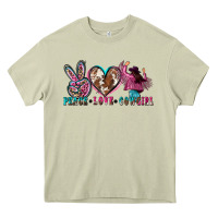 Mossy peace love cowgirl Heavy Core Tee - Zillion Design Studio