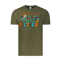Vintage Olive i am holding a cup of coffee so yeah iam pretty bu Vintage Tee - AdoDesignShop