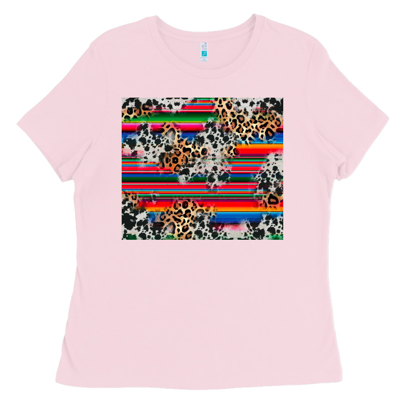 Cowhide Leopard Serape Ladies Tee by RanaPortraitStore | Teevron