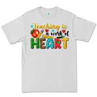 Dove Grey teaching is a work of heart tbw Premium Tee - texasbilliewilder