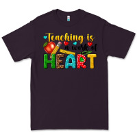 Plum teaching is a work of heart tbw Premium Tee - texasbilliewilder