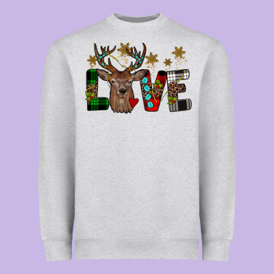 Love Christmas Heavyweight Sweatshirt Designed By Jahusdesignshop