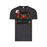 Vintage Black santa's favorite educational assistant Vintage Tee - AdoDesignShop