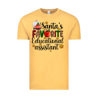 Vintage Mustard santa's favorite educational assistant Vintage Tee - AdoDesignShop