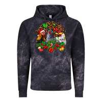 Cloud Black Christmas party and chickens Vintage Hoodie - AdoDesignShop