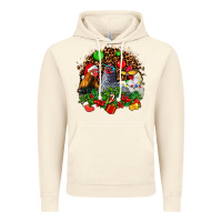 Vintage Artic Christmas party and chickens Vintage Hoodie - AdoDesignShop