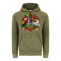 Vintage Olive Christmas party and chickens Vintage Hoodie - AdoDesignShop