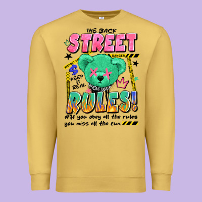 Street Rules Premium Sweatshirt Designed By Artiststas