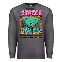 Charcoal Heather street rules Premium Sweatshirt - Artiststas