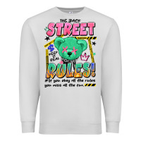 Dove Grey street rules Premium Sweatshirt - Artiststas