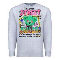 Heather Grey street rules Premium Sweatshirt - Artiststas