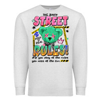 Oatmeal Heather street rules Premium Sweatshirt - Artiststas