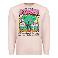 Pale Pink street rules Premium Sweatshirt - Artiststas