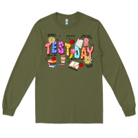Army Green test day Long Sleeve Tee - JahusDesignShop