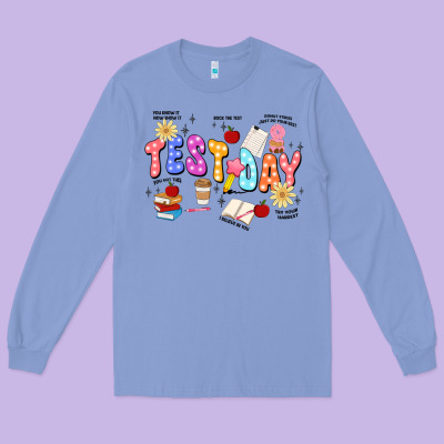 Test Day Long Sleeve Tee Designed By Jahusdesignshop