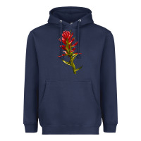 Navy Indian Paintbrush Heavyweight Hoodie - LillyAllenDesigns