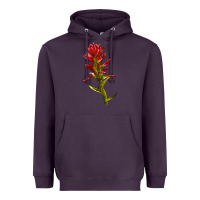 Plum Indian Paintbrush Heavyweight Hoodie - LillyAllenDesigns