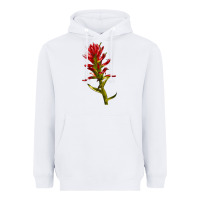 White Indian Paintbrush Heavyweight Hoodie - LillyAllenDesigns