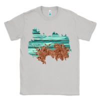 Moon Dust wood leather patch Classic Tee - AdoDesignShop