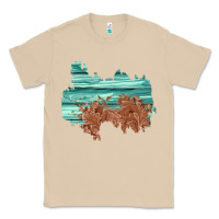 Mushroom wood leather patch Classic Tee - AdoDesignShop