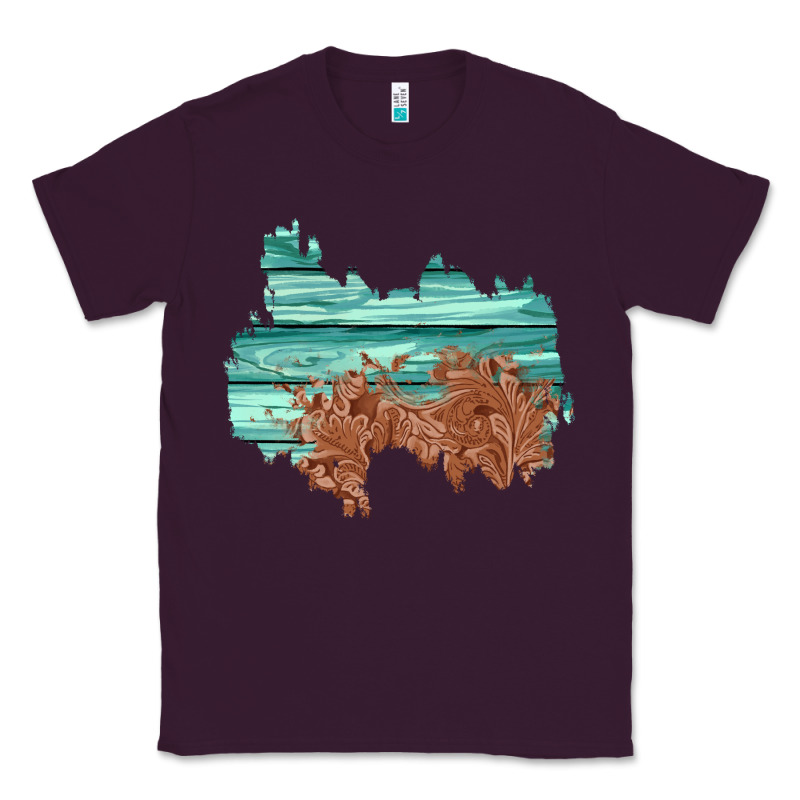 Wood Leather Patch Classic Tee by AdoDesignShop | Teevron