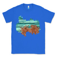 True Royal wood leather patch Classic Tee - AdoDesignShop