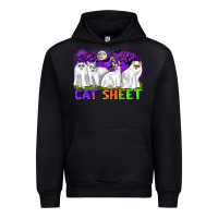 Black cat sheet ghost cats halloween Urban Hoodie - CowGirlArtShop