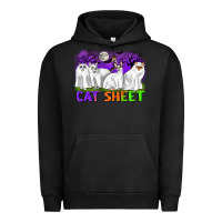 Pigment Black cat sheet ghost cats halloween Urban Hoodie - CowGirlArtShop