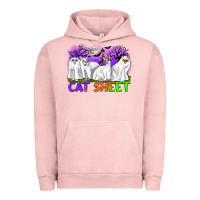 Pigment Salmon cat sheet ghost cats halloween Urban Hoodie - CowGirlArtShop