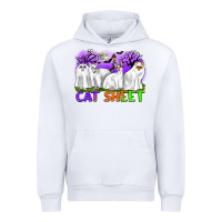 White cat sheet ghost cats halloween Urban Hoodie - CowGirlArtShop