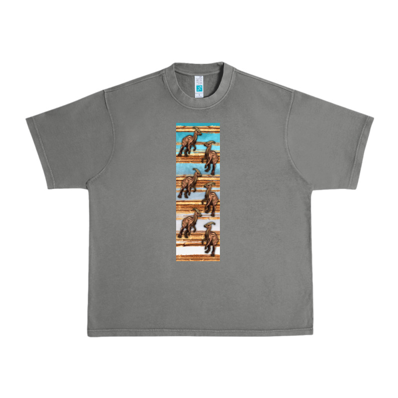 Dinosaur Parasaurolophus Pen Wrap Urban Heavy Tee by Artiststas | Teevron