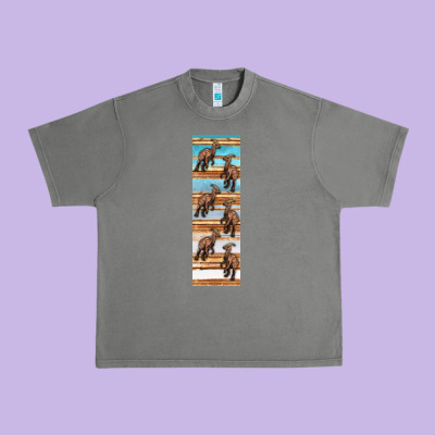 Dinosaur Parasaurolophus Pen Wrap Urban Heavy Tee Designed By Artiststas