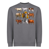 Storm western cowsand sunflowers Heavyweight Sweatshirt - AdoDesignShop