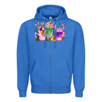 True Royal Easter coffee cups with Bunny Zipper Hoodie - NancyCooperArtShop