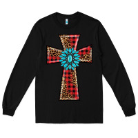 Black christmas cross Long Sleeve Tee - BarkalooDesign